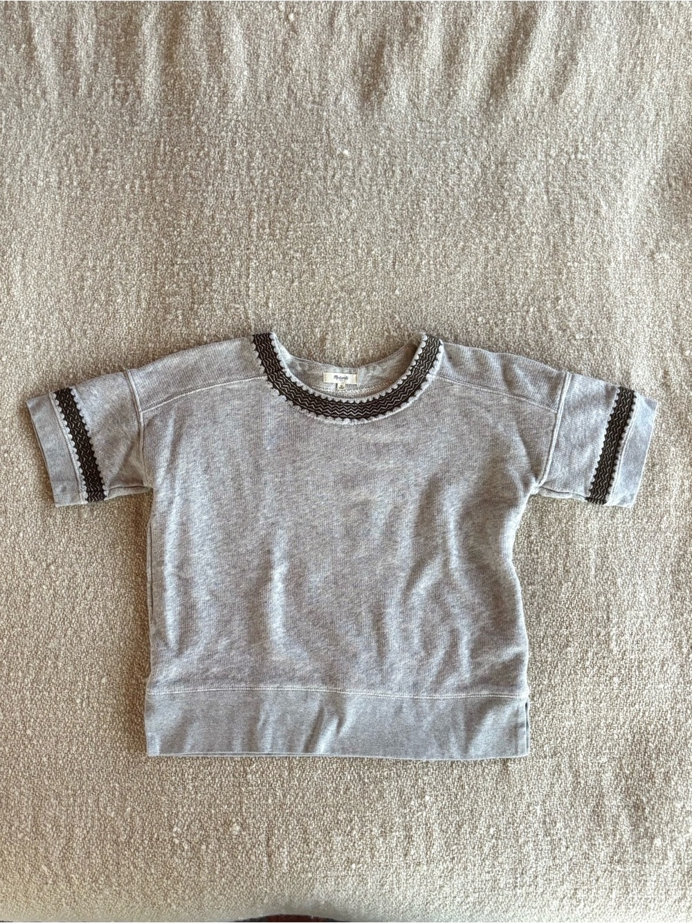 Madewell Embroidered Jersey Top